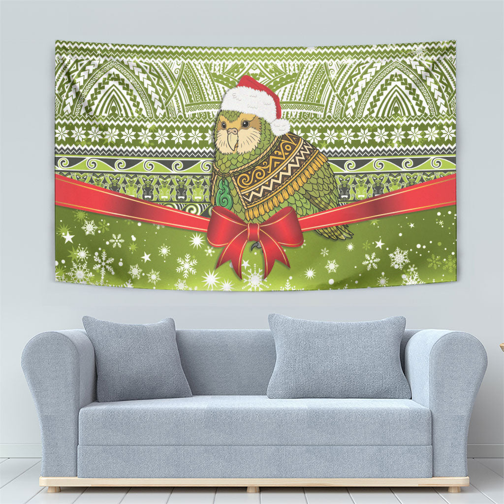 New Zealand Kakapo Christmas Tapestry Maori Inspired Knitted Patterns LT9 - Polynesian Pride
