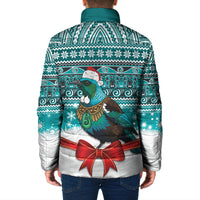 New Zealand Tui Bird Christmas Padded Jacket Maori Inspired Knitted Patterns LT9 - Polynesian Pride