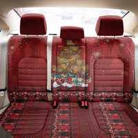 Funny Kiwi Bird Xmas Tree Back Car Seat Cover New Zealand Tribal Christmas Spirit LT9 - Polynesian Pride