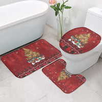 Funny Kiwi Bird Xmas Tree Bathroom Set New Zealand Tribal Christmas Spirit LT9 - Polynesian Pride