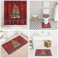 Funny Kiwi Bird Xmas Tree Bathroom Set New Zealand Tribal Christmas Spirit LT9 - Polynesian Pride