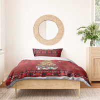 Funny Kiwi Bird Xmas Tree Bedding Set New Zealand Tribal Christmas Spirit LT9 - Polynesian Pride