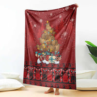 Funny Kiwi Bird Xmas Tree Blanket New Zealand Tribal Christmas Spirit LT9 - Polynesian Pride