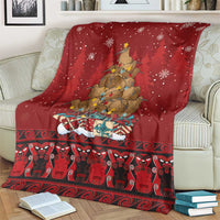 Funny Kiwi Bird Xmas Tree Blanket New Zealand Tribal Christmas Spirit LT9 - Polynesian Pride