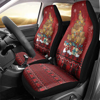 Funny Kiwi Bird Xmas Tree Car Seat Cover New Zealand Tribal Christmas Spirit LT9 - Polynesian Pride