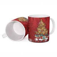 Funny Kiwi Bird Xmas Tree Ceramic Mug New Zealand Tribal Christmas Spirit LT9 - Polynesian Pride