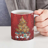 Funny Kiwi Bird Xmas Tree Ceramic Mug New Zealand Tribal Christmas Spirit LT9 - Polynesian Pride