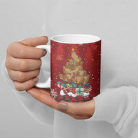 Funny Kiwi Bird Xmas Tree Ceramic Mug New Zealand Tribal Christmas Spirit LT9 - Polynesian Pride