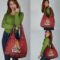 Funny Kiwi Bird Xmas Tree Grocery Bag New Zealand Tribal Christmas Spirit LT9 - Polynesian Pride