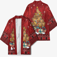Funny Kiwi Bird Xmas Tree Kimono New Zealand Tribal Christmas Spirit LT9 - Polynesian Pride