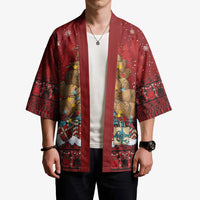 Funny Kiwi Bird Xmas Tree Kimono New Zealand Tribal Christmas Spirit LT9 - Polynesian Pride