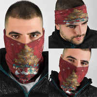 Funny Kiwi Bird Xmas Tree Neck Gaiter New Zealand Tribal Christmas Spirit LT9 - Polynesian Pride