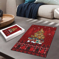 Funny Kiwi Bird Xmas Tree Puzzle New Zealand Tribal Christmas Spirit LT9 - Polynesian Pride