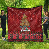 Funny Kiwi Bird Xmas Tree Quilt New Zealand Tribal Christmas Spirit LT9 - Polynesian Pride