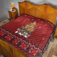 Funny Kiwi Bird Xmas Tree Quilt New Zealand Tribal Christmas Spirit LT9 - Polynesian Pride