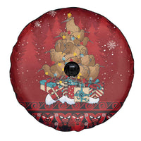 Funny Kiwi Bird Xmas Tree Spare Tire Cover New Zealand Tribal Christmas Spirit LT9 - Polynesian Pride