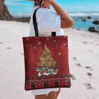 Funny Kiwi Bird Xmas Tree Tote Bag New Zealand Tribal Christmas Spirit LT9 - Polynesian Pride