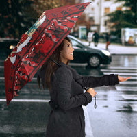 Funny Kiwi Bird Xmas Tree Umbrella New Zealand Tribal Christmas Spirit LT9 - Polynesian Pride