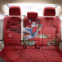 Funny Santa Riding Shark Back Car Seat Cover Polynesian Tribal Christmas Spirit LT9 - Polynesian Pride