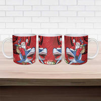 Funny Santa Riding Shark Ceramic Mug Polynesian Tribal Christmas Spirit LT9 - Polynesian Pride
