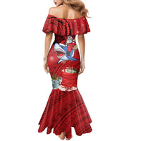 Funny Santa Riding Shark Mermaid Dress Polynesian Tribal Christmas Spirit LT9 - Polynesian Pride