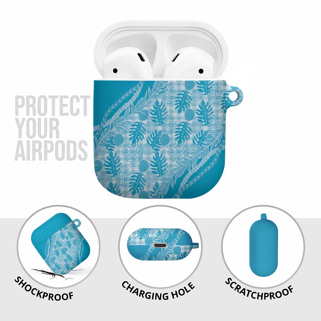 Hawaii Breadfruit Palaka AirPods Case Polu Maile Lei - Polynesian Pride