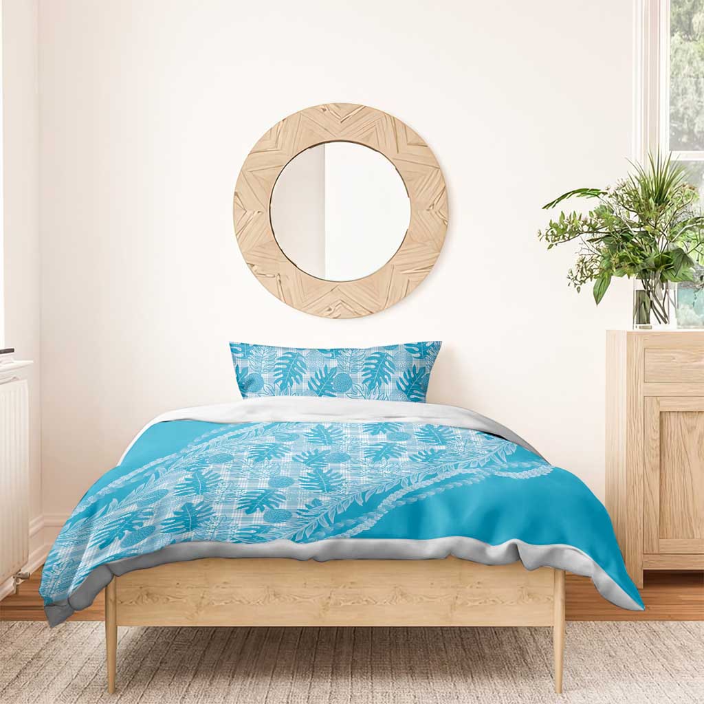 Hawaii Breadfruit Palaka Bedding Set Polu Maile Lei - Polynesian Pride