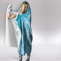 Hawaii Breadfruit Palaka Hooded Blanket Polu Maile Lei - Polynesian Pride