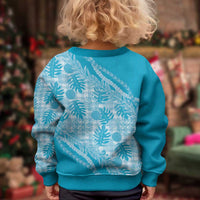 Hawaii Breadfruit Palaka Kid Ugly Christmas Sweater Polu Maile Lei LT9 - Polynesian Pride