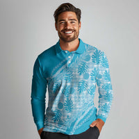 Hawaii Breadfruit Palaka Long Sleeve Polo Shirt Polu Maile Lei LT9 - Polynesian Pride