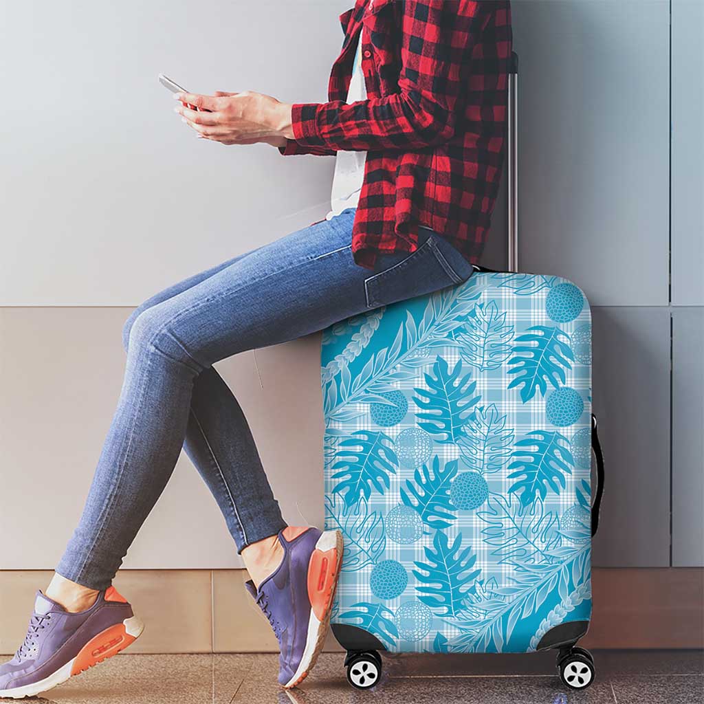 Hawaii Breadfruit Palaka Luggage Cover Polu Maile Lei - Polynesian Pride