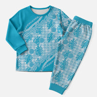 Hawaii Breadfruit Palaka Christmas Pajama Set Polu Maile Lei - Polynesian Pride