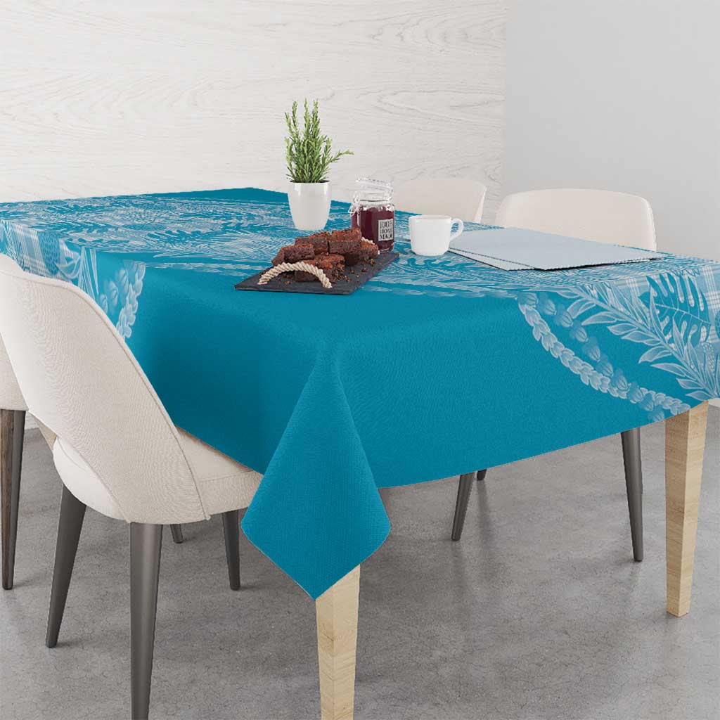 Hawaii Breadfruit Palaka Tablecloth Polu Maile Lei - Polynesian Pride
