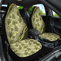 Hawaii Breadfruit Palaka Car Seat Cover Omaomao Maile Lei LT9 One Size Green - Polynesian Pride