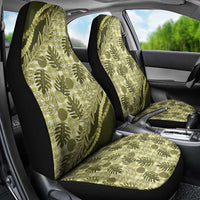 Hawaii Breadfruit Palaka Car Seat Cover Omaomao Maile Lei LT9 - Polynesian Pride