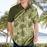 Hawaii Breadfruit Palaka Hawaiian Shirt Omaomao Maile Lei LT9 - Polynesian Pride