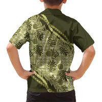 Hawaii Breadfruit Palaka Hawaiian Shirt Omaomao Maile Lei LT9 - Polynesian Pride