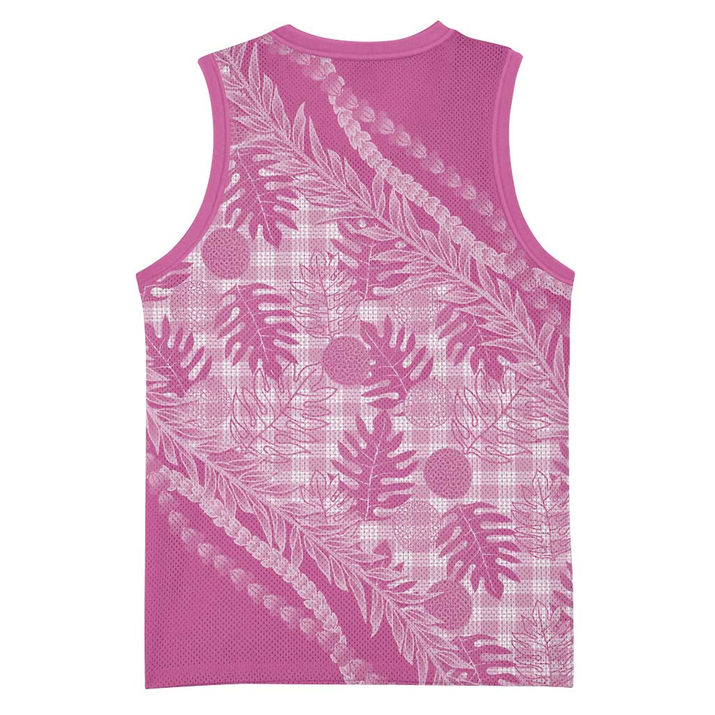 Hawaii Breadfruit Palaka Basketball Jersey Omaomao Ulaula Maile Lei - Polynesian Pride