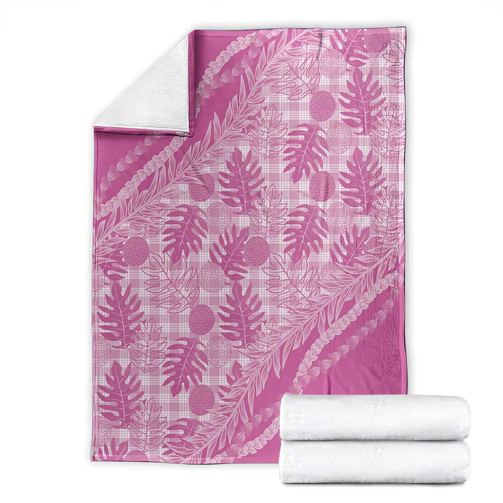 Hawaii Breadfruit Palaka Blanket Omaomao Ulaula Maile Lei - Polynesian Pride