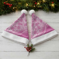 Hawaii Breadfruit Palaka Christmas Santa Hat Omaomao Ulaula Maile Lei LT9 - Polynesian Pride