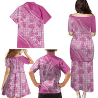 Hawaii Breadfruit Palaka Family Matching Puletasi and Hawaiian Shirt Omaomao Ulaula Maile Lei LT9 - Polynesian Pride