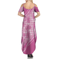Hawaii Breadfruit Palaka Family Matching Summer Maxi Dress and Hawaiian Shirt Omaomao Ulaula Maile Lei LT9 - Polynesian Pride