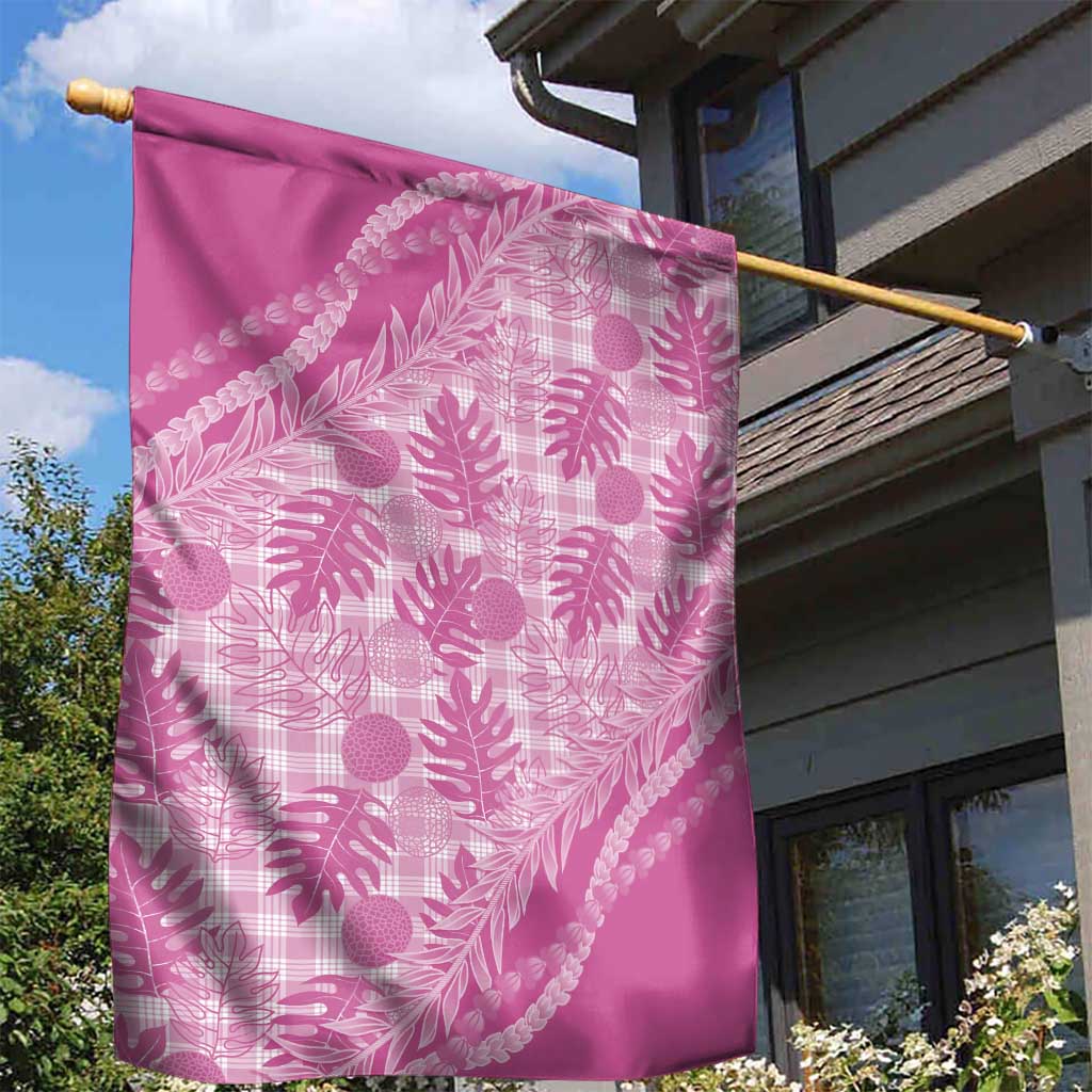 Hawaii Breadfruit Palaka Garden Flag Omaomao Ulaula Maile Lei - Polynesian Pride