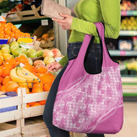 Hawaii Breadfruit Palaka Grocery Bag Omaomao Ulaula Maile Lei LT9 - Polynesian Pride