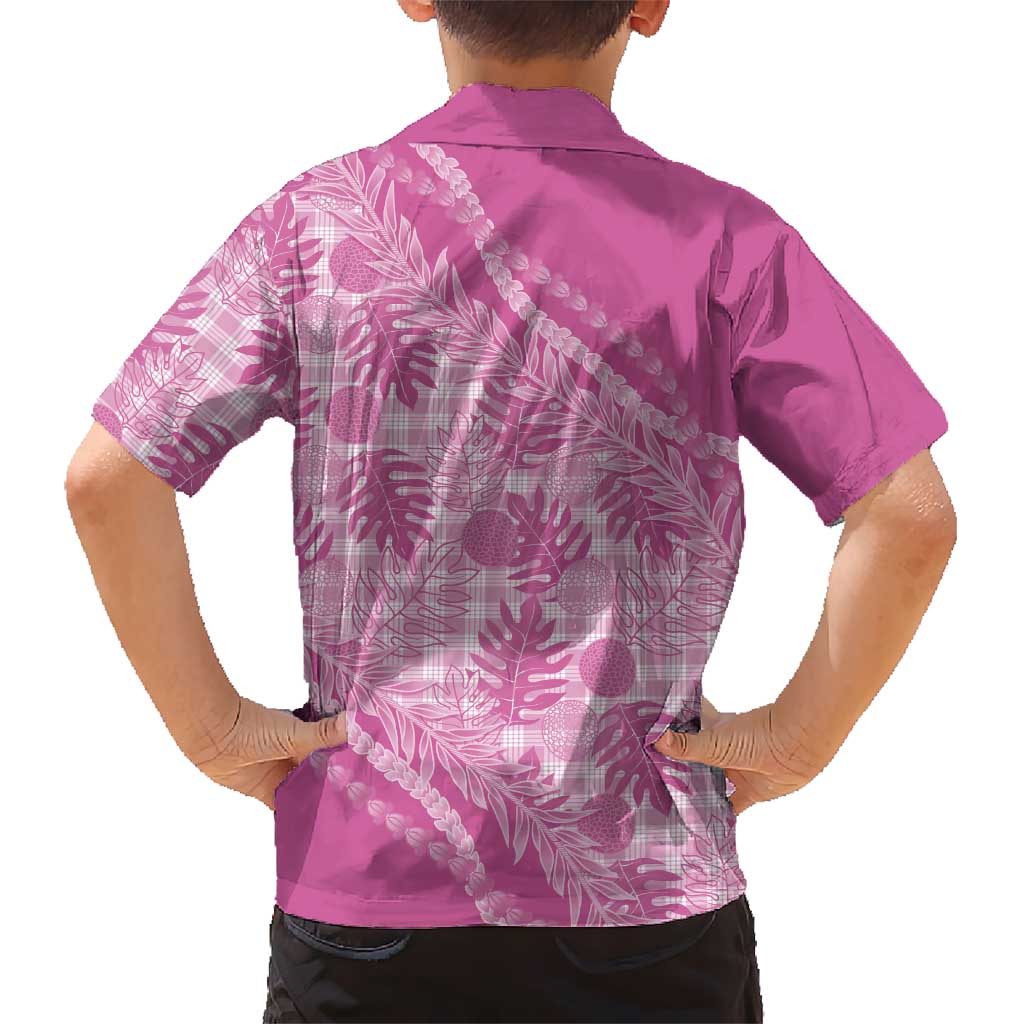 Hawaii Breadfruit Palaka Hawaiian Shirt Omaomao Ulaula Maile Lei - Polynesian Pride