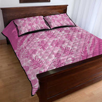 Hawaii Breadfruit Palaka Quilt Bed Set Omaomao Ulaula Maile Lei - Polynesian Pride