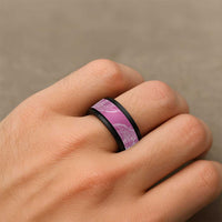 Hawaii Breadfruit Palaka Spinner Ring Omaomao Ulaula Maile Lei - Polynesian Pride
