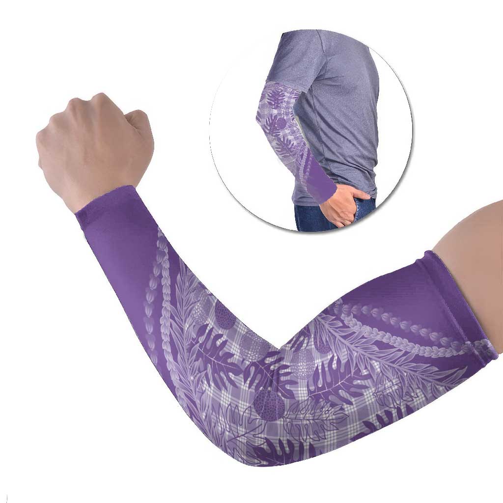 Hawaii Breadfruit Palaka Arm Sleeves Poni Maile Lei - Polynesian Pride