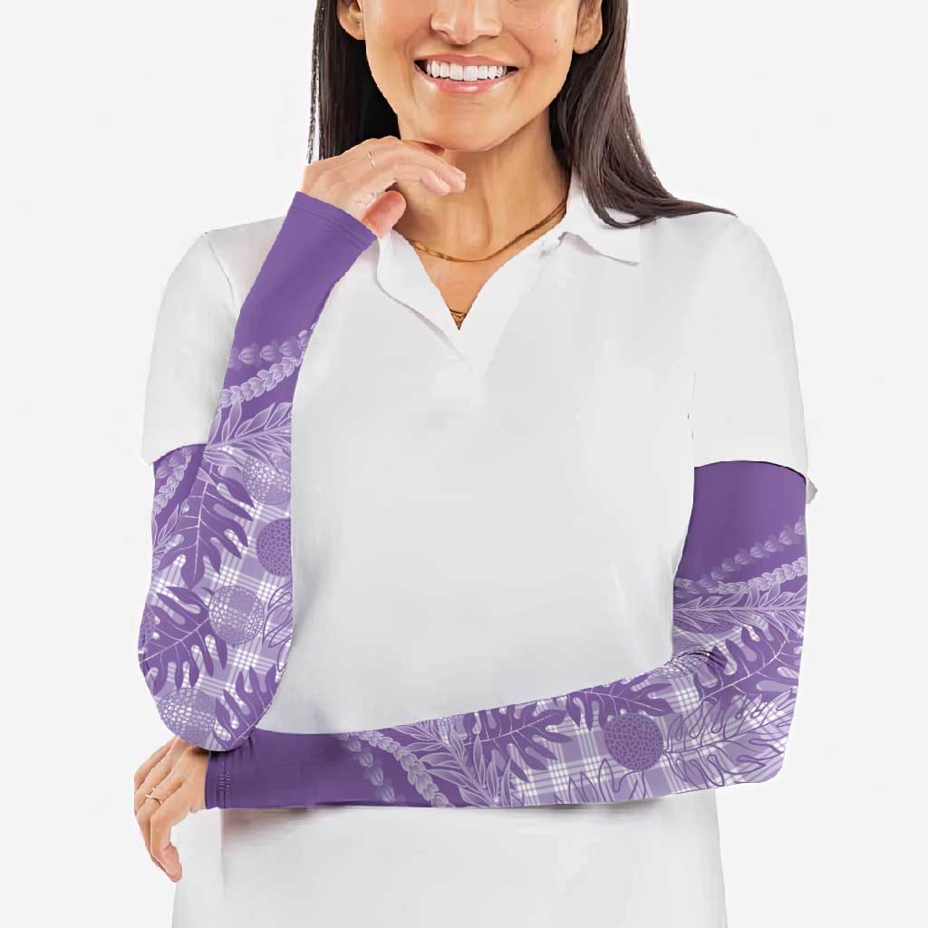 Hawaii Breadfruit Palaka Arm Sleeves Poni Maile Lei - Polynesian Pride