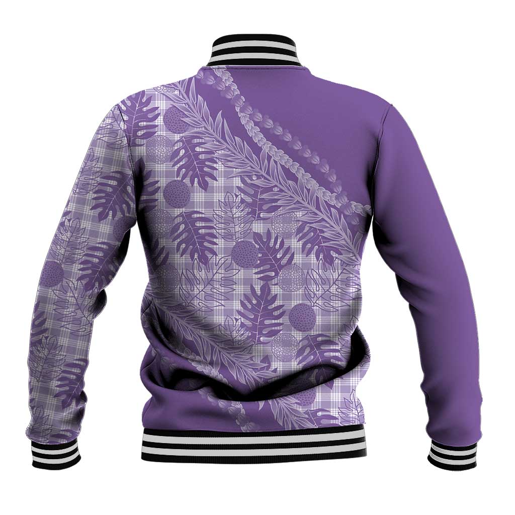Hawaii Breadfruit Palaka Baseball Jacket Poni Maile Lei - Polynesian Pride